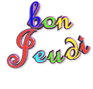 Gif animé Bon jeudi qui bouge